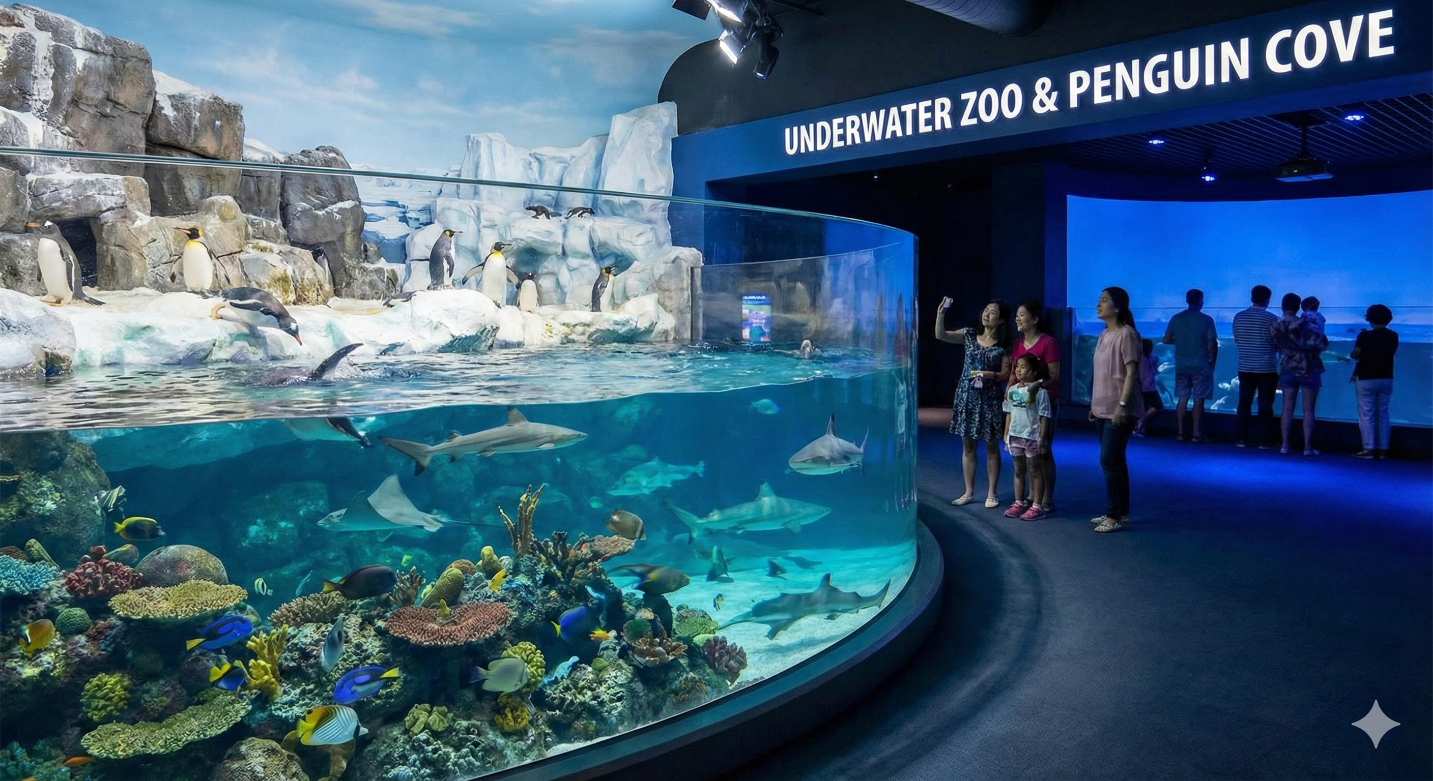 UNDERWATER ZOO AND PENGUIN COVE