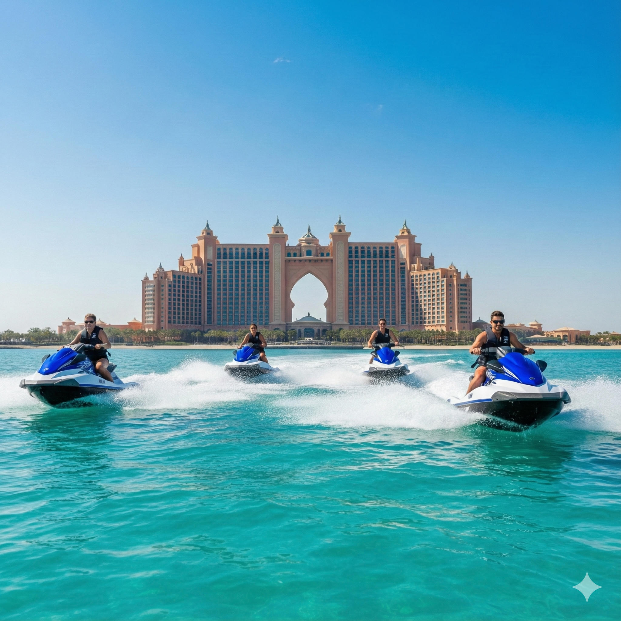 YAMAHA JETSKI TOUR 2 hours - PALM JUMEIRAH & ROYAL ATLANTIS